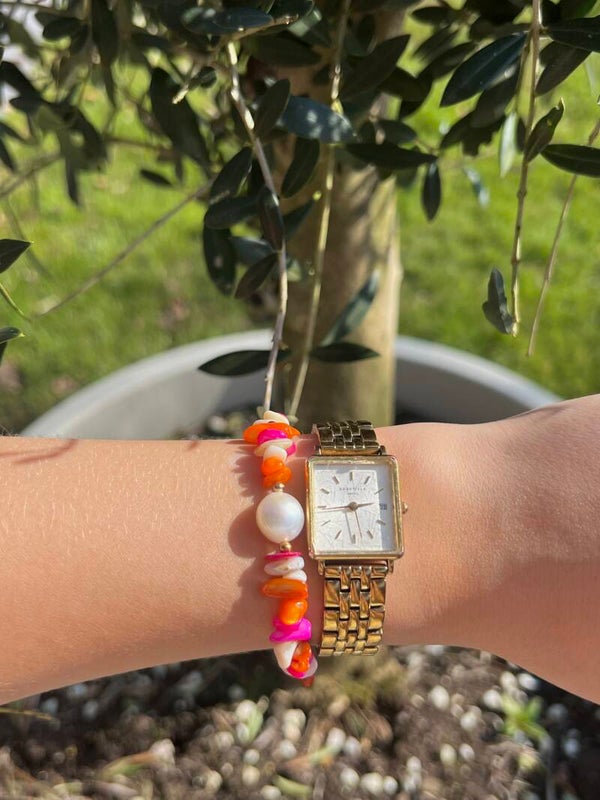 Bali armbandje A13 Roze Multikleur