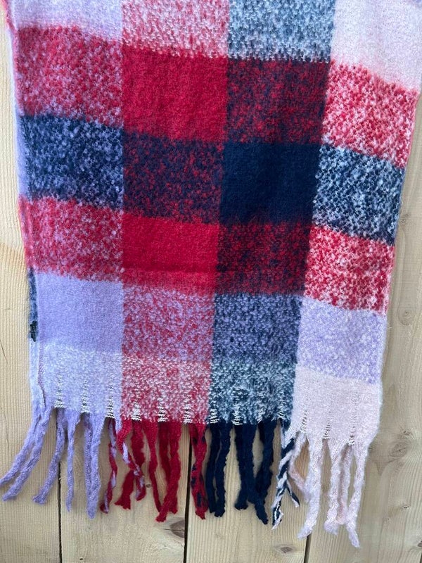 Sjaal multi kleur geblokt