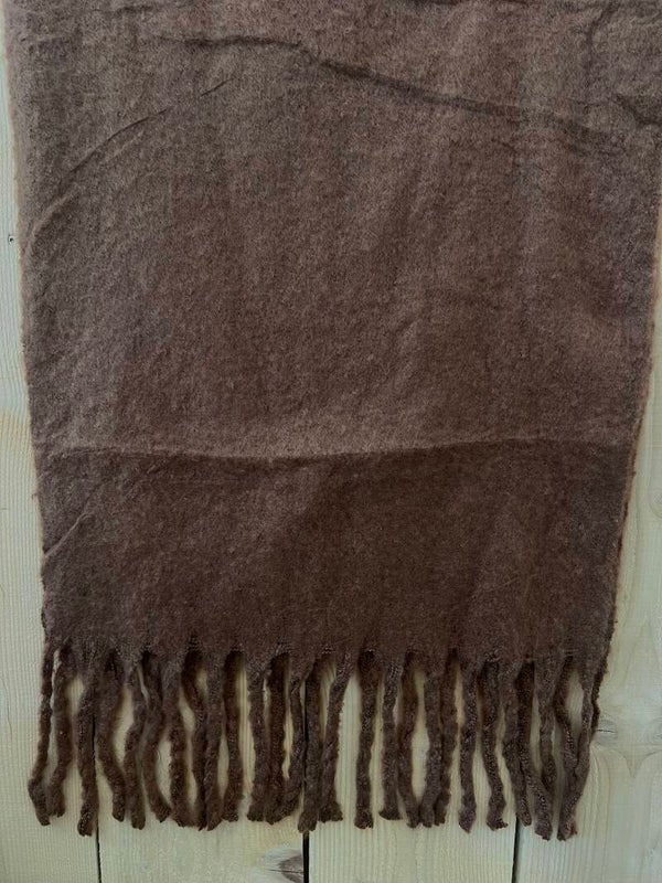 Effen sjaal bruin