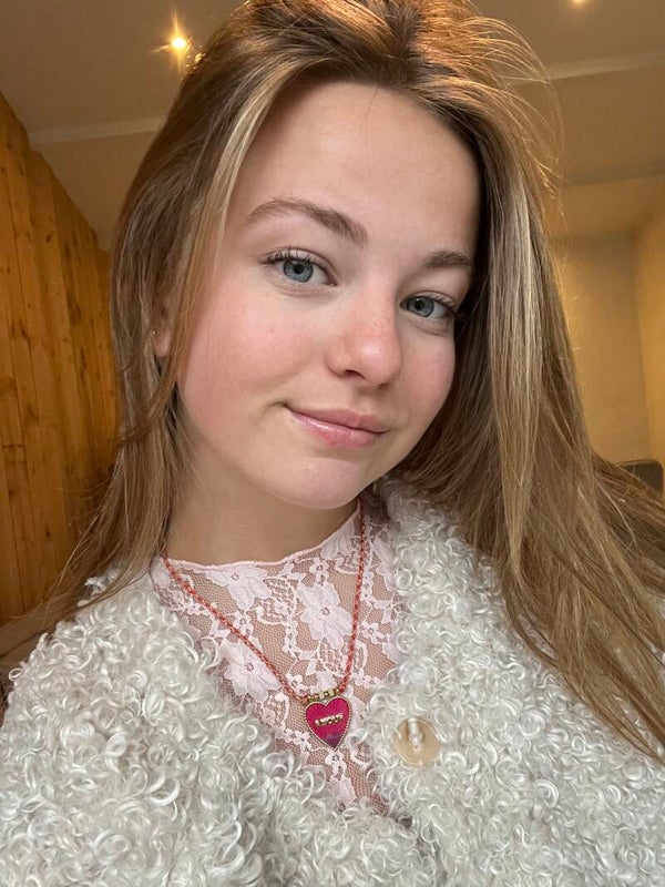 Amour ketting K2 goud roze