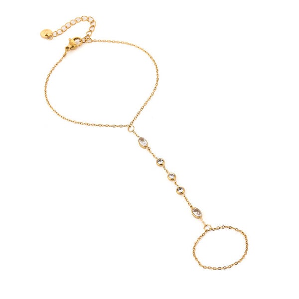 handchain met grotere steentjes