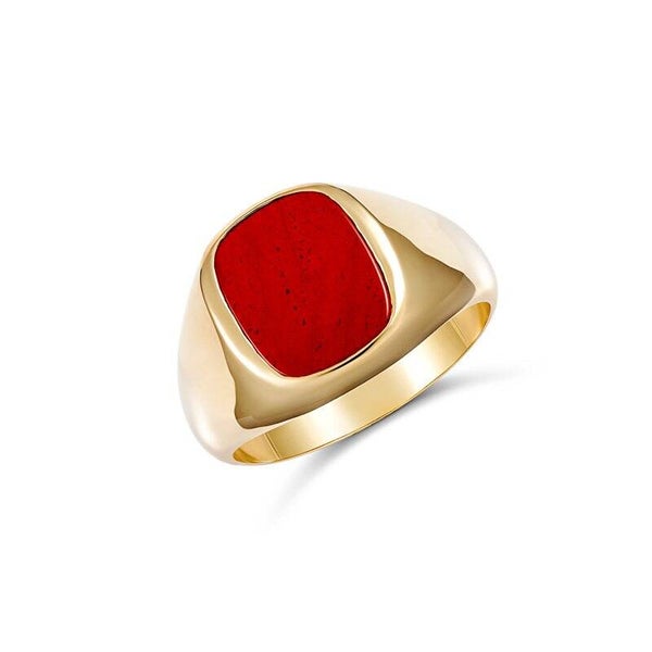Red Jasper Ring in 9ct Gold