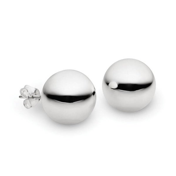 Silver Essentials Hollow 10MM Ball Stud Earrings in Sterling Silver, Yellow or Rose Gold Plated