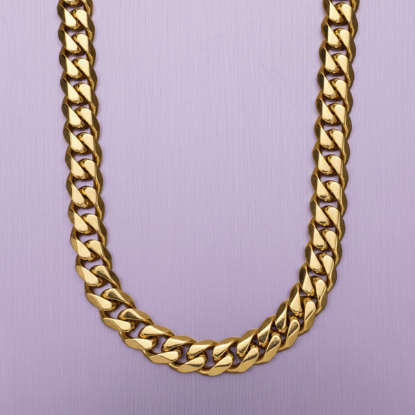Blaze Stainless Steel 16MM Golden Cuban Chain 55-60CM