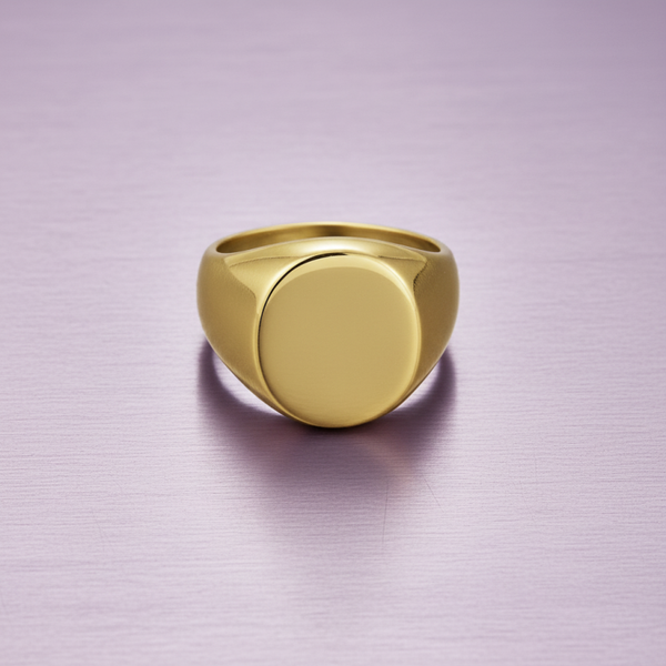 Blaze Stainless Steel Signet Ring