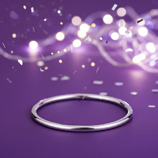 Paterson Ladies Hollow 4MM Golf Bangle in Sterling Silver