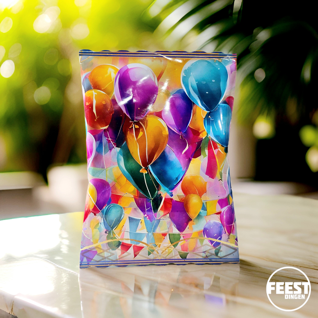 Zelf maken - Chips zakjes - Ballonnen & slingers