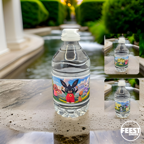 Zelf maken  - Waterfles label 33 cl  - Bing & friends