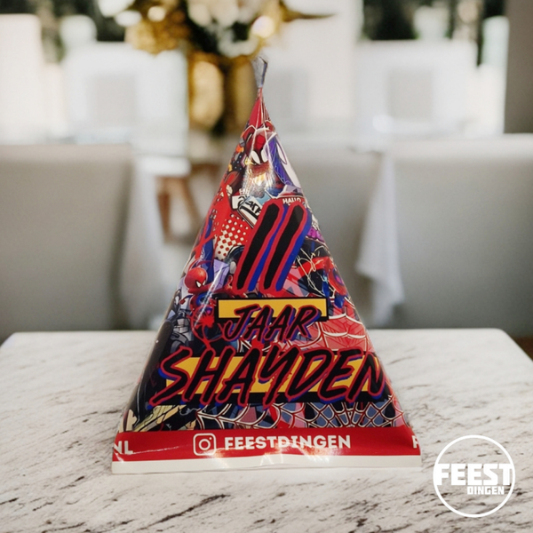 Zelf maken - Snoep pyramides - Spiderman - Into the spiderverse