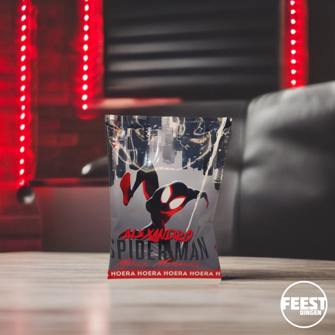 Zelf maken - Koek/chocolaatjes zakjes - Spiderman - Miles Morales