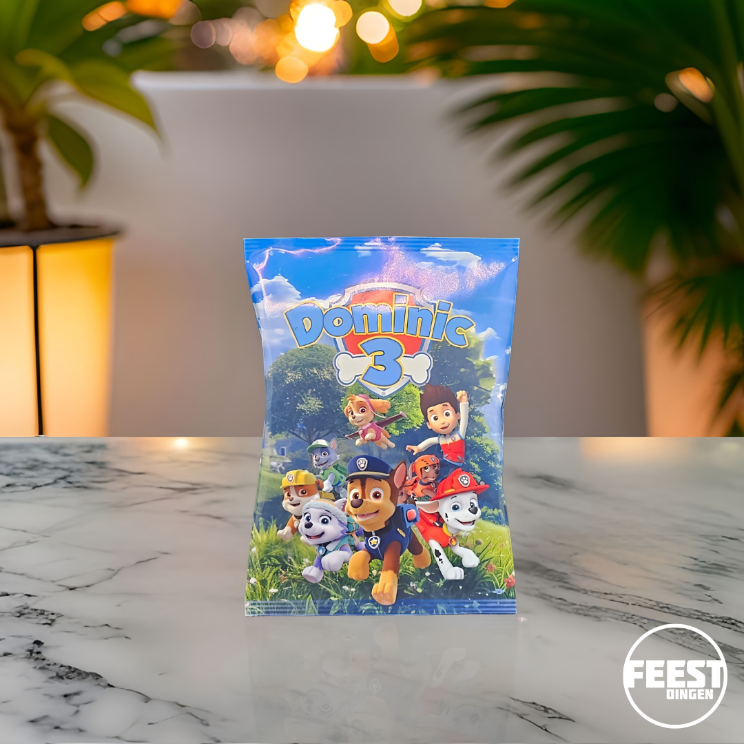 Zelf maken - Koek/chocolaatjes zakjes - Paw patrol - Blauw