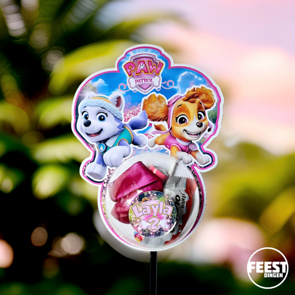 Zelf maken - Traktatie bollen - Paw patrol - Roze