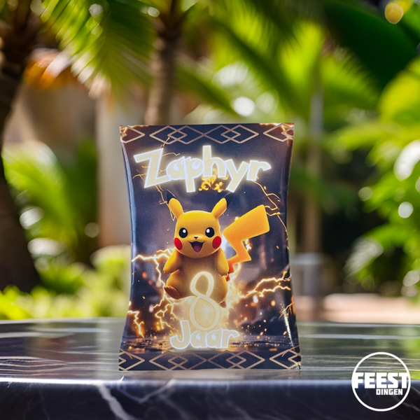 Zelf maken - Koek/chocolaatjes zakjes - Pikachu
