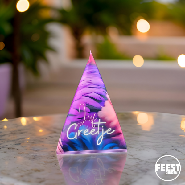 Kant & klaar - Snoep pyramides - Purple Feathers