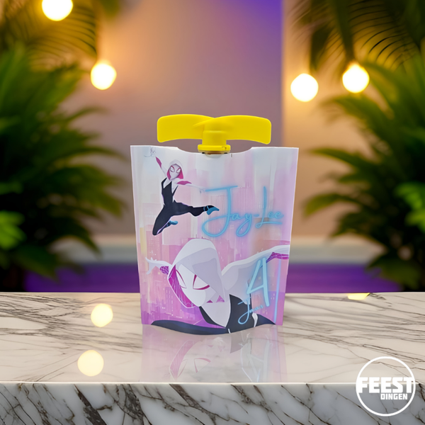 Zelf maken  - Knijpfruit  - Spider Gwen