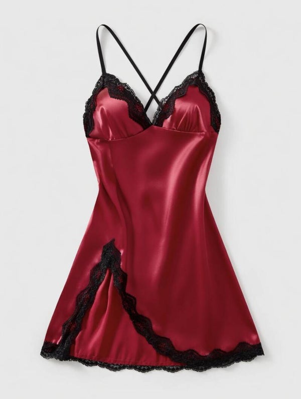 Red Laced Night Gown