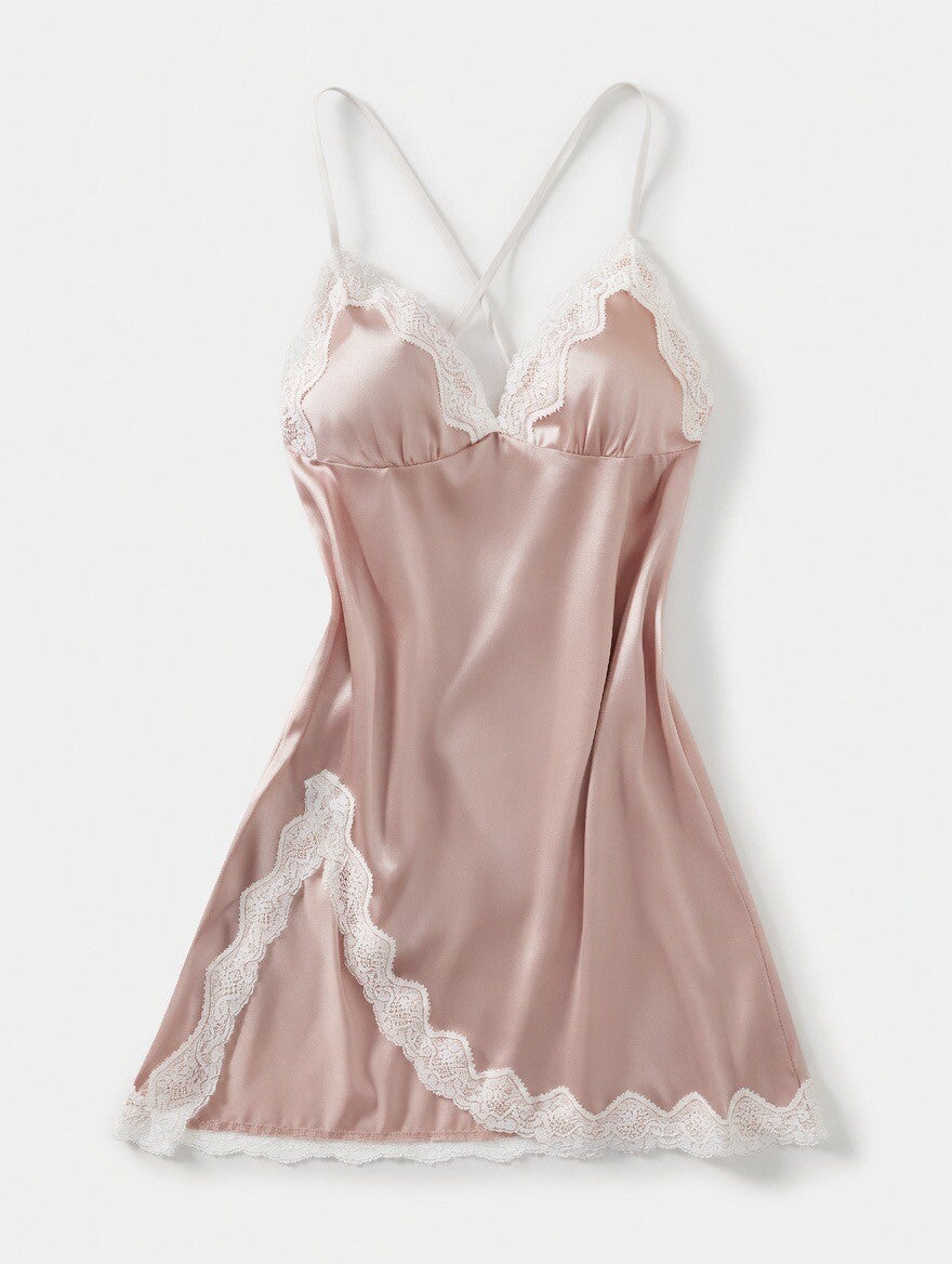 Cream Laced Night Gown
