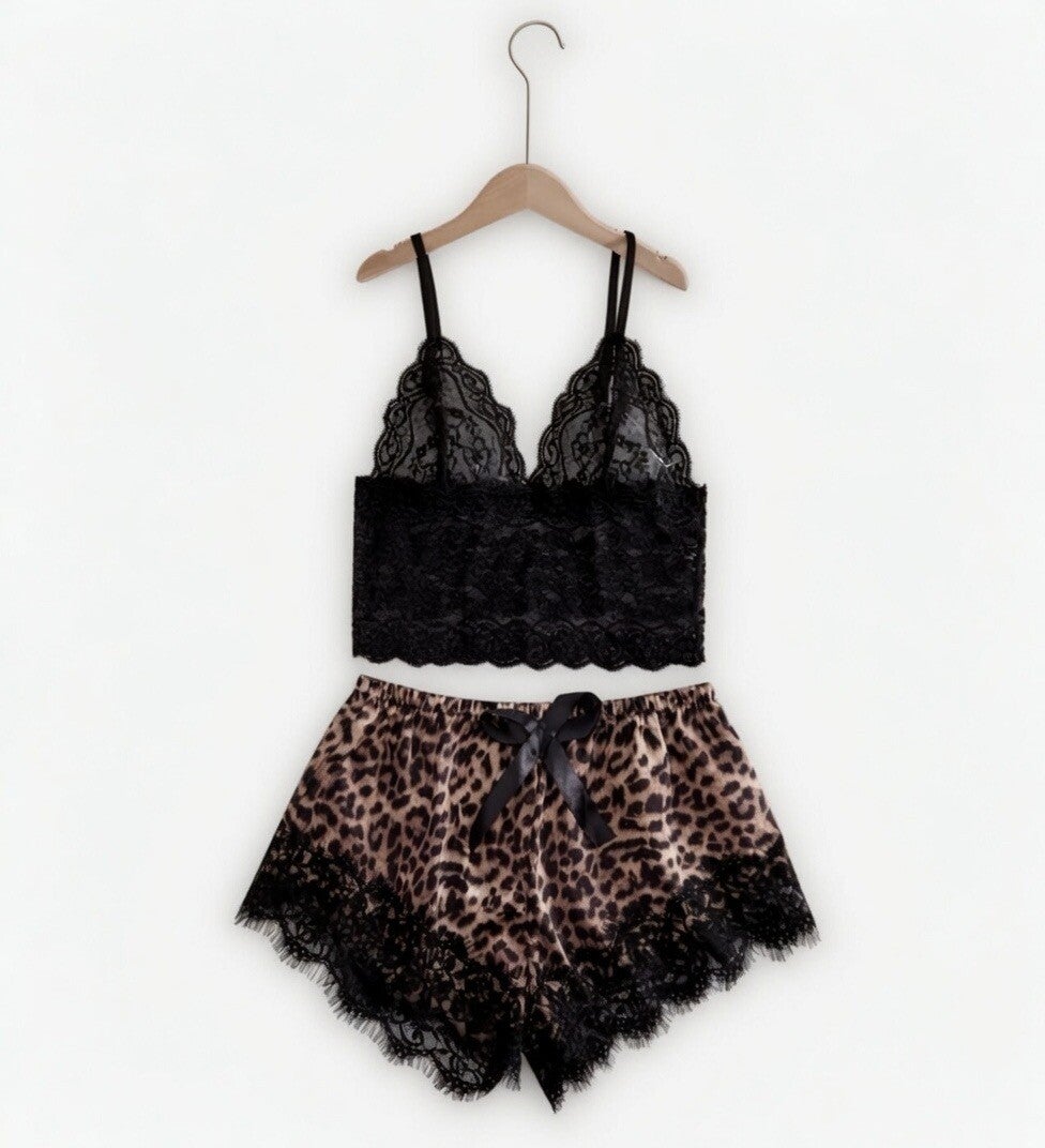Cheetah Print Short Set