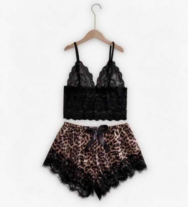 Cheetah Print Short Set