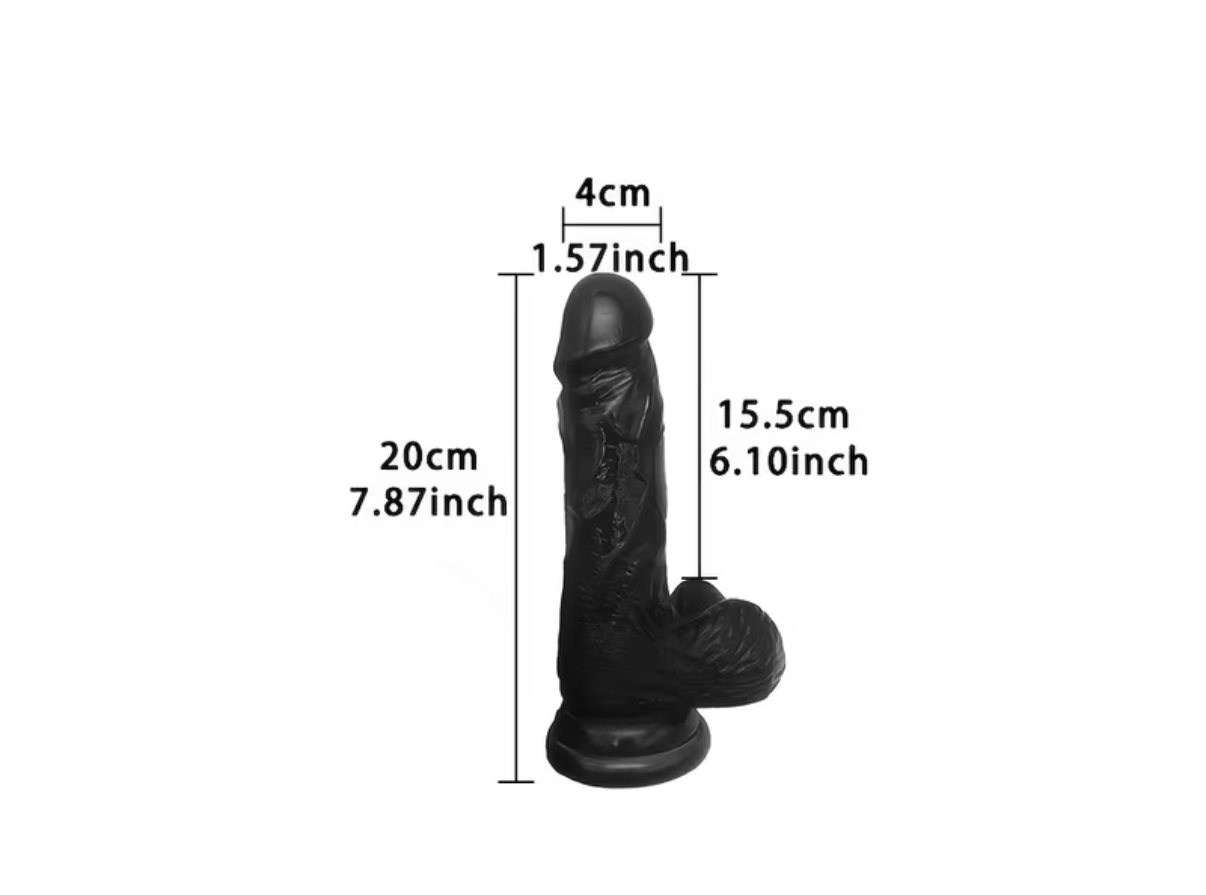 Black Suction Dildo