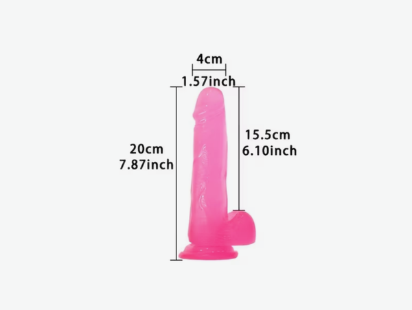Pink Suction Dildo
