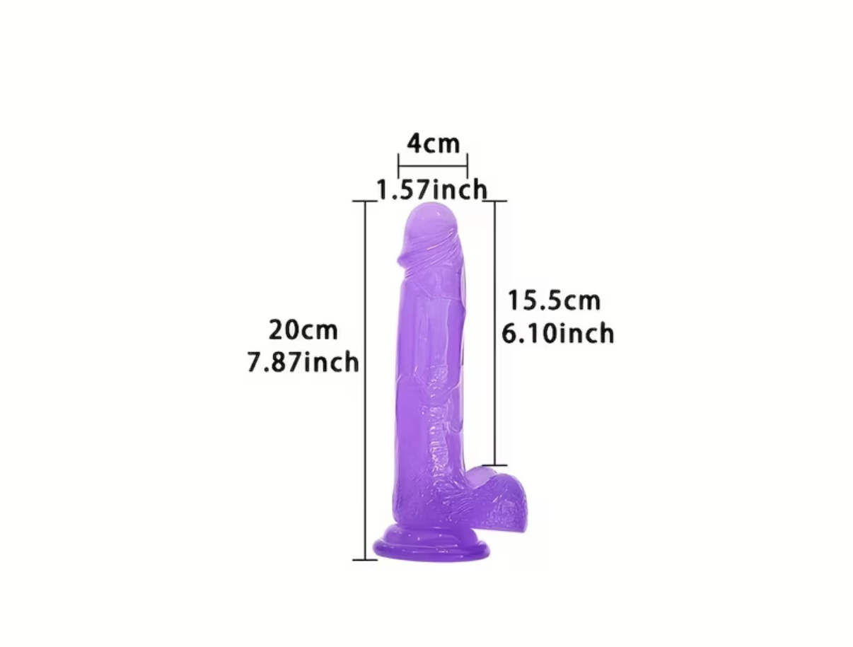 Purple Suction Dildo