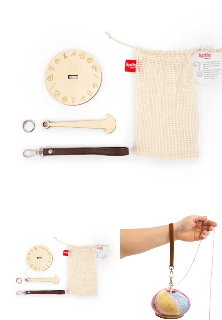 porta gomitoli da polso