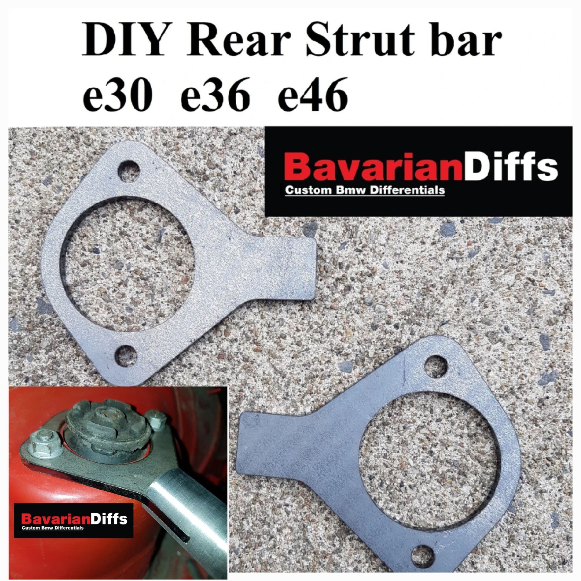 BavarianDiffs DIY rear strut bar