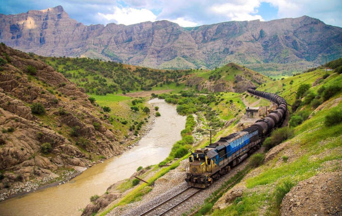 Train travel in Iran