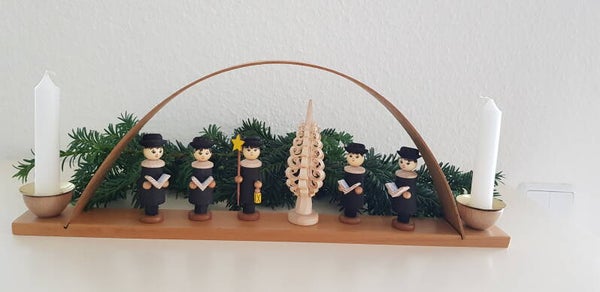Schwibbogen "Kurrende", Candle arch “Carolers”