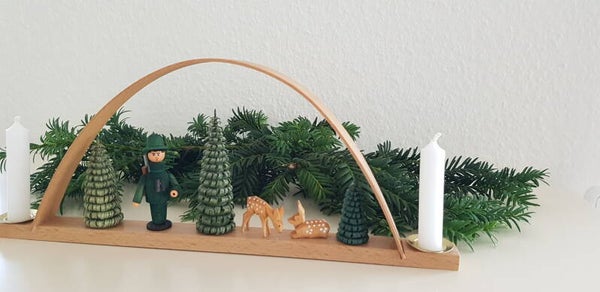 Schwibbogen "Waldszene", Candle arch “Forest Scene”