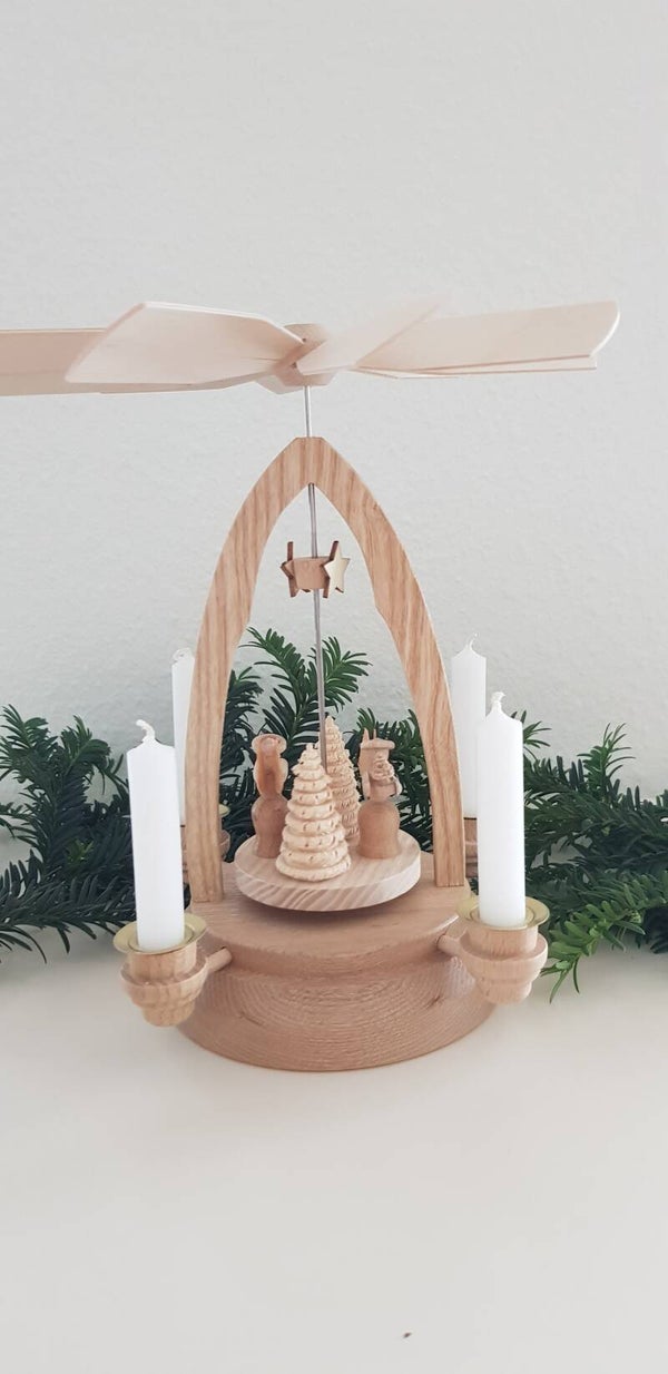 Weihnachtspyramide, Tischpyramide "Engel", Christmas pyramid, table pyramid "Angel"