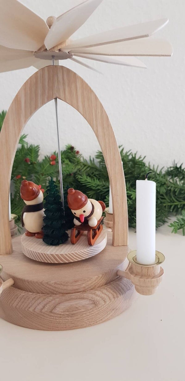 Weihnachtspyramide, Tischpyramide "Schneemanns Winterland"