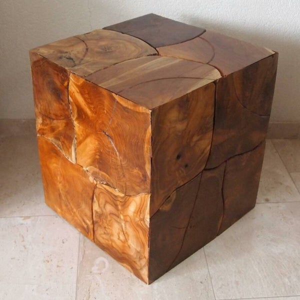 Houten Bijzettafel - Koffietafel 40x40cm  - Alleen levering in NL