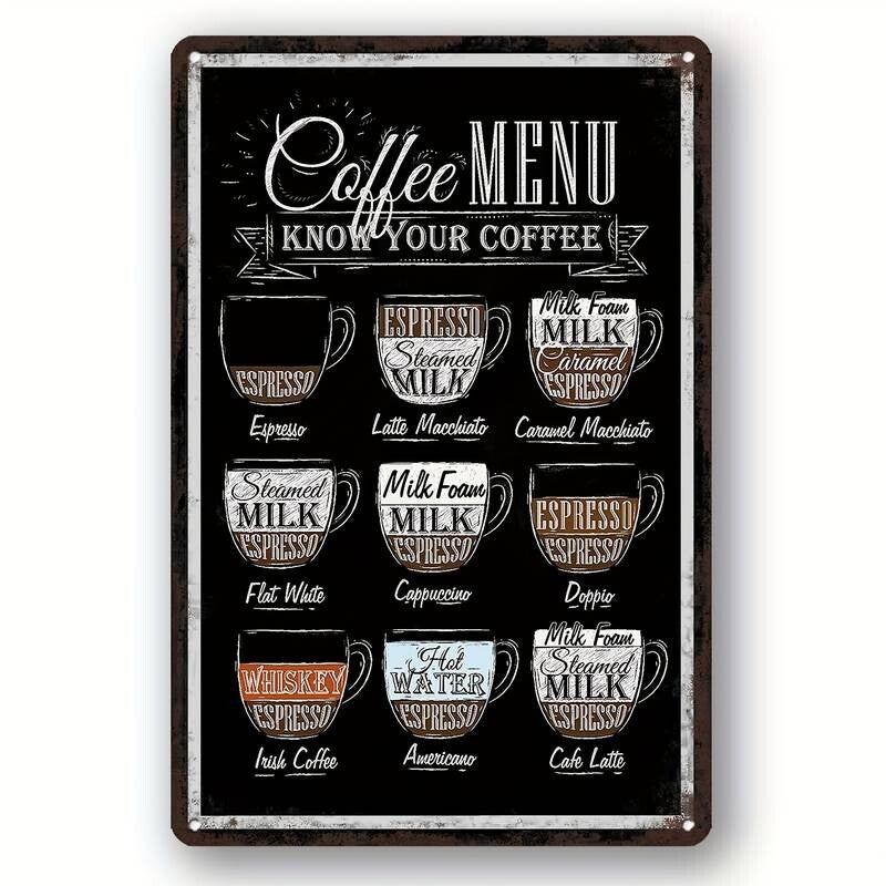 Koffie Menu - Know your Coffee