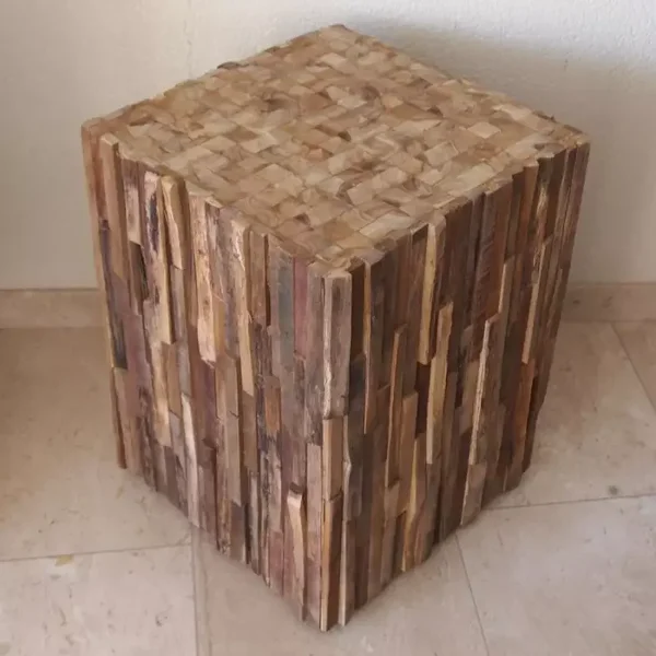 Ronde bijzettafel - Koffietafel - Houten tafel