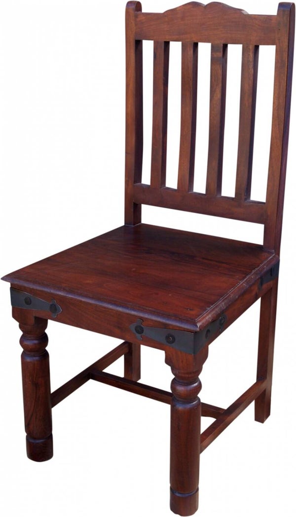 Koloniale houten stoel R444 donker