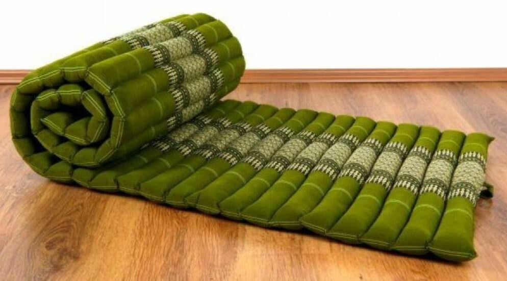 Thaise Rolmatras, Maat XS - 180x55cm - Kleur Groen