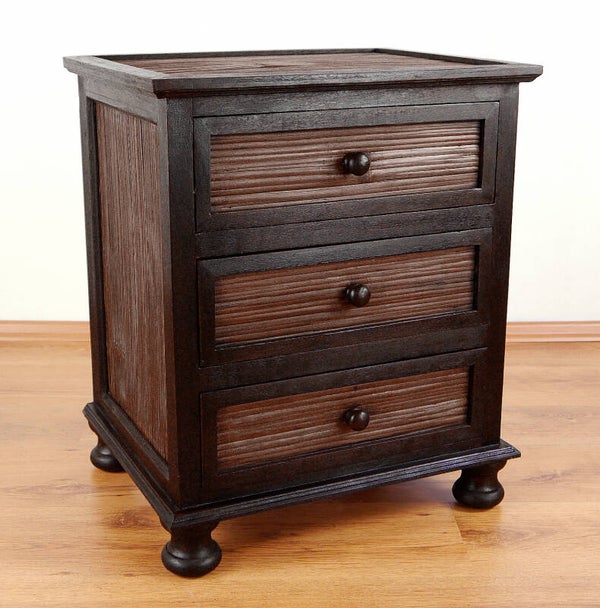 Kleine bamboe ladekast met 3 lades,