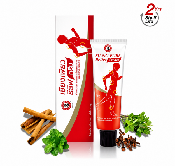 Siang Pure Muscle Pain Relief Cream 100 g – Thaise Kruidenbalsem voor Massage (Sport & Spierverzorging)