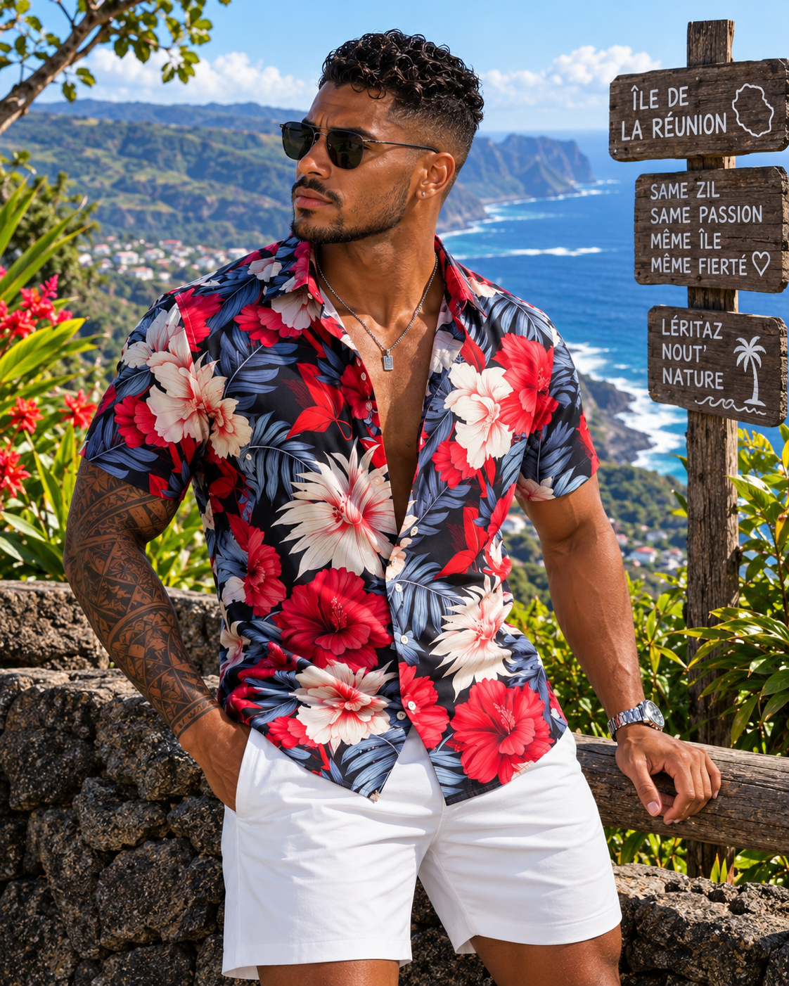 Chemise Éclat Créole 🇷🇪