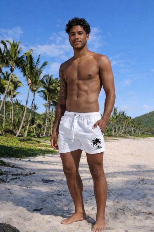 Short de bain Summer Dream Blanc