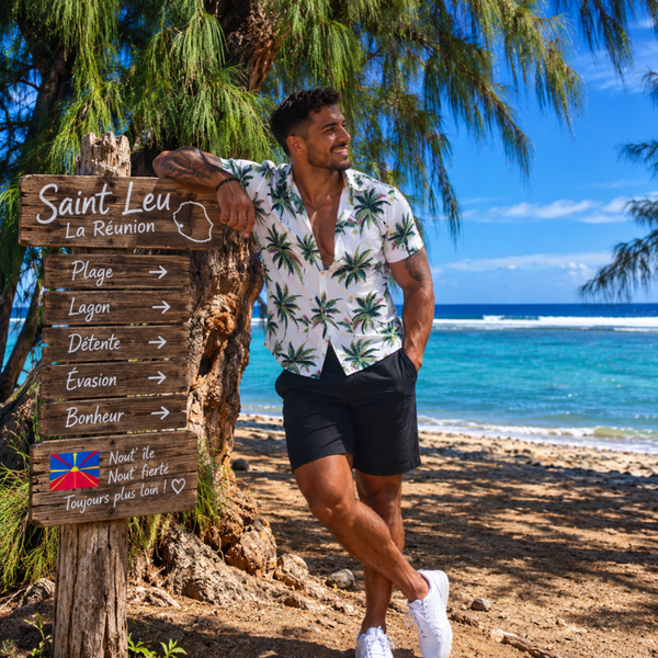 Chemise Saint-Leu Palmiers 🇷🇪