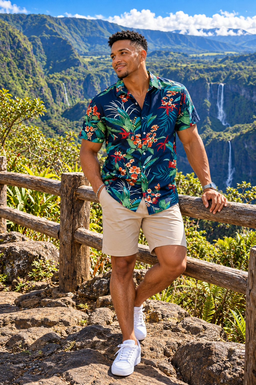 Chemise Trou de Fer – Jardin Tropical 🇷🇪