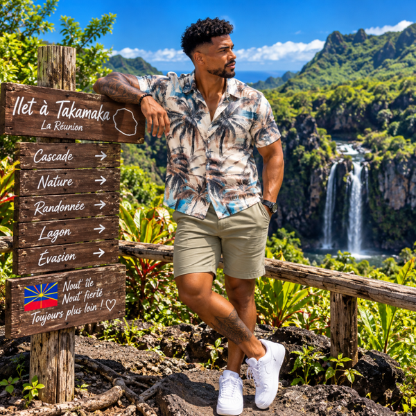 Chemise Takamaka – Évasion Tropicale 🇷🇪