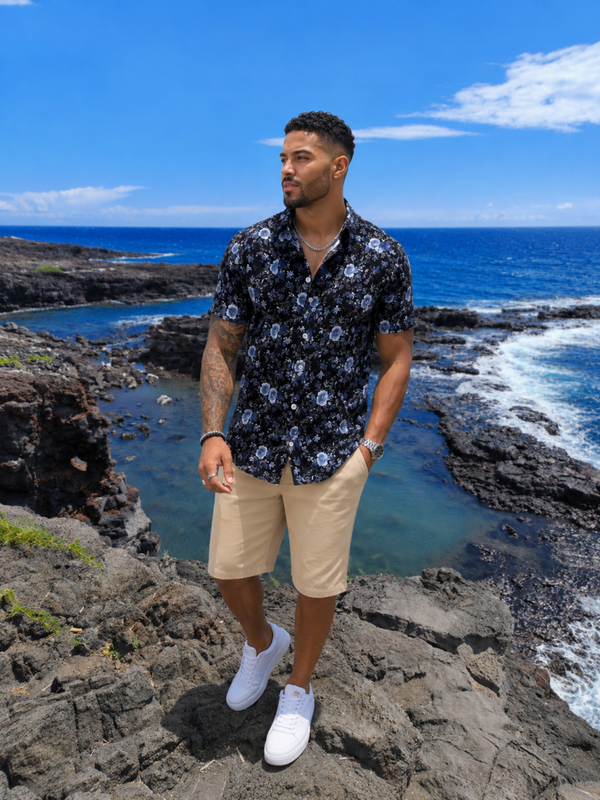 Chemise Lahoussaye – Élégance Tropicale