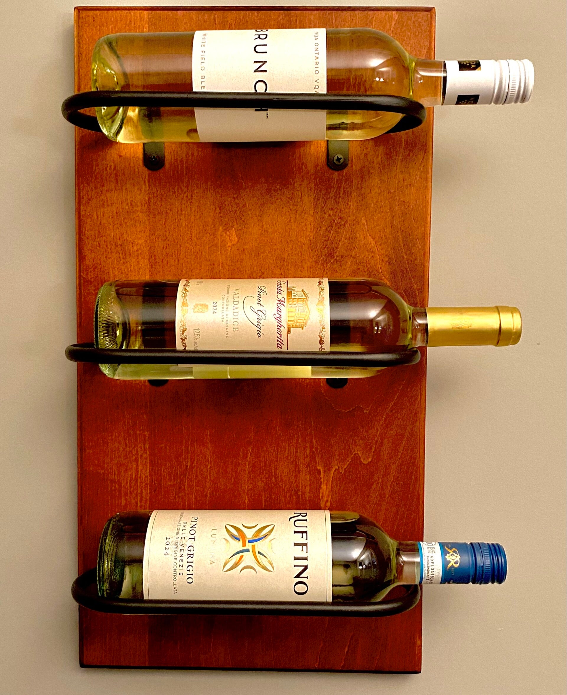 Hard Maple - Three Bottle Wine Rack