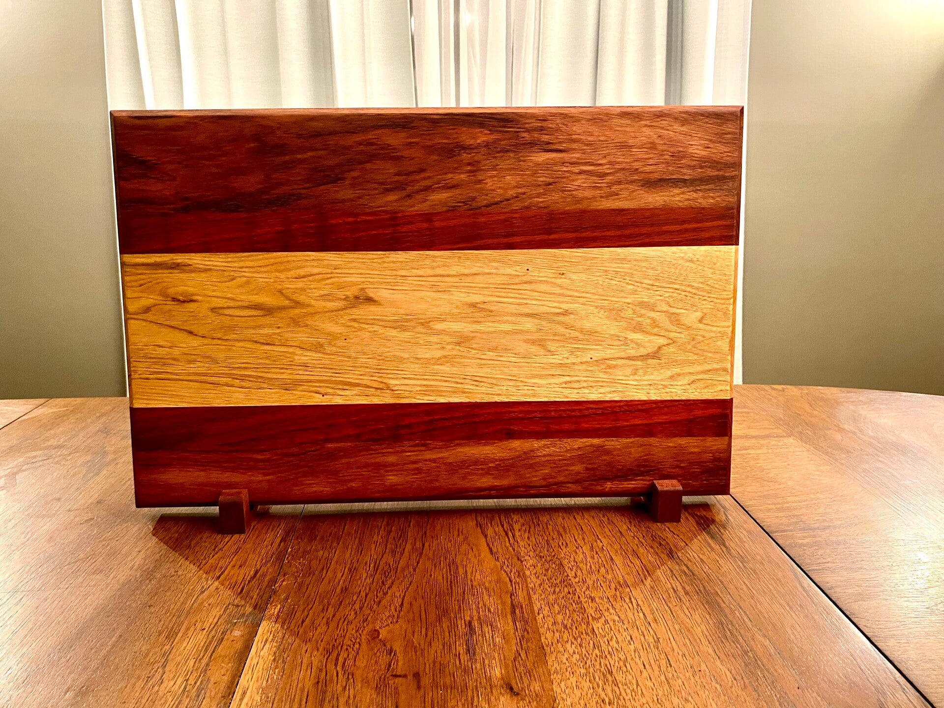 African Rosewood, White Oak, Padauk