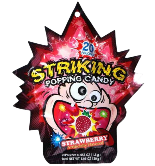 Stiking popin Candy Aarbei halal