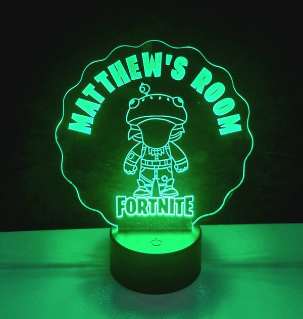 Personalised name Beef Boss gaming night light kids room